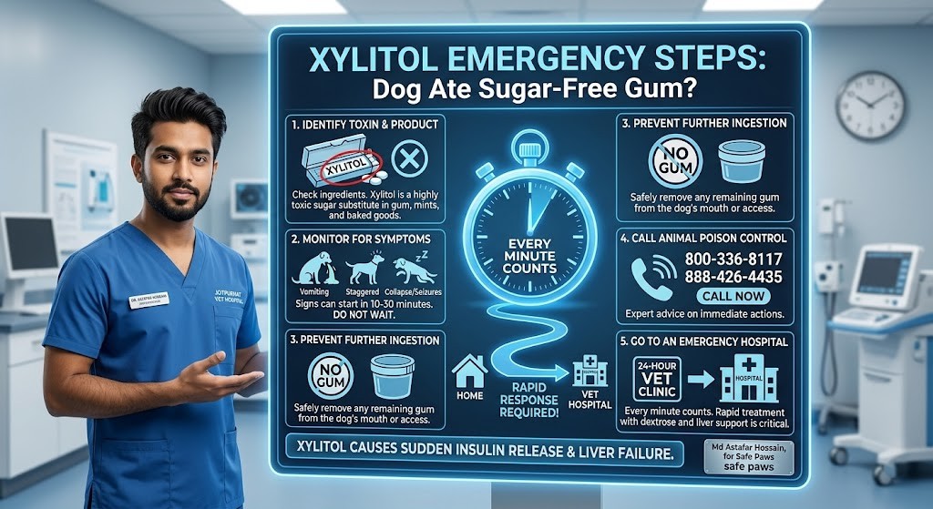Dog Ate Sugar-Free Gum Xylitol Emergency Steps