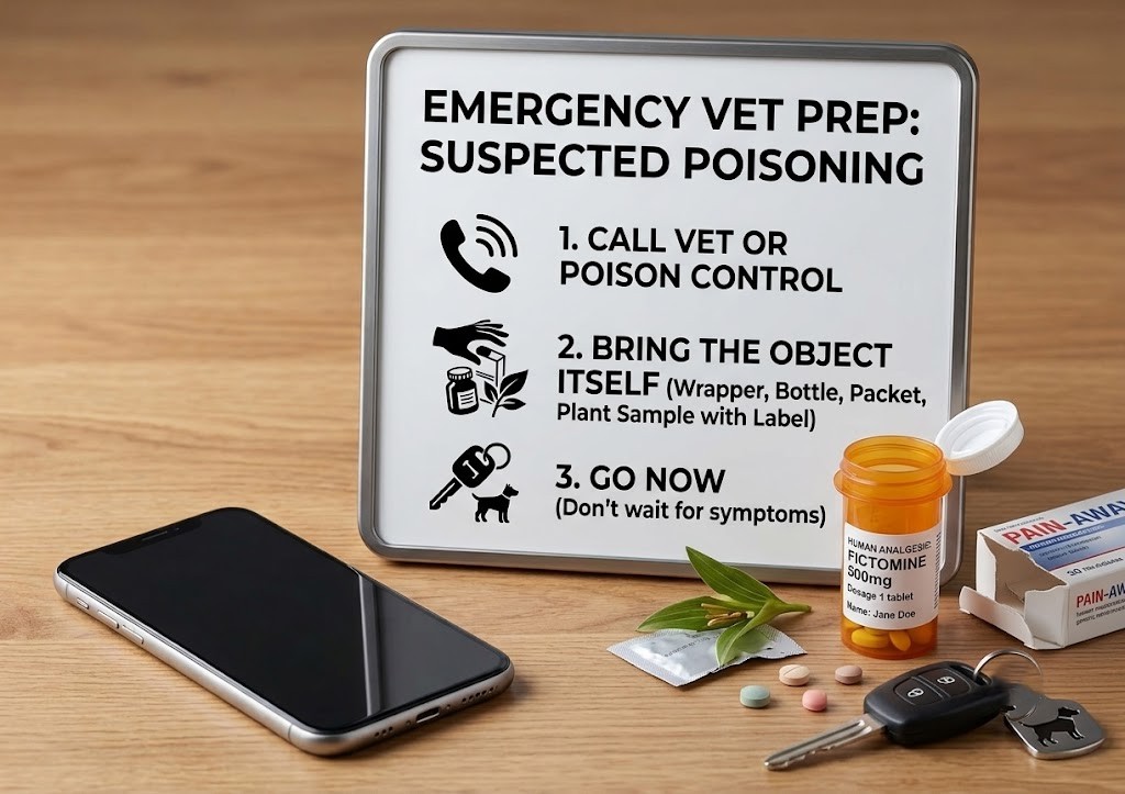 Grab this first: the thing itself The packet, the wrapper, the bottle, the pill container, the plant, the label