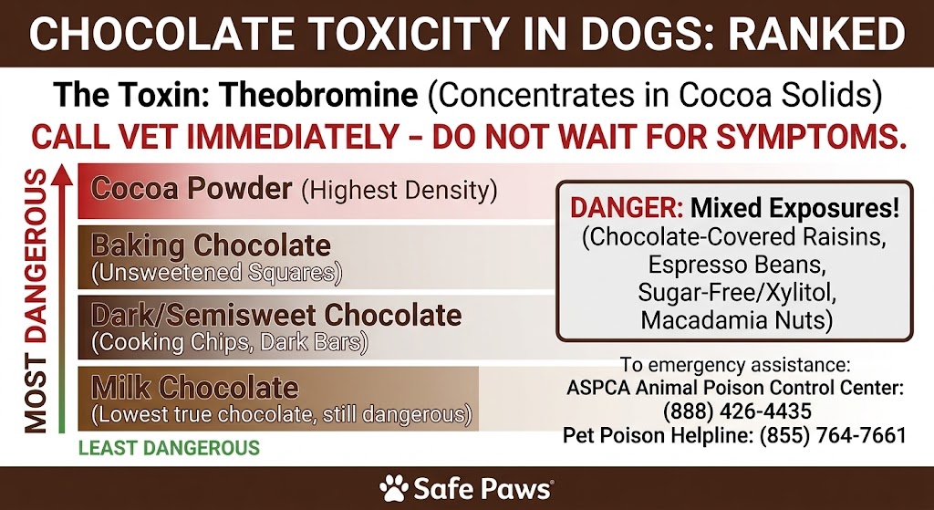 Which Chocolate Is Most Dangerous for Dogs